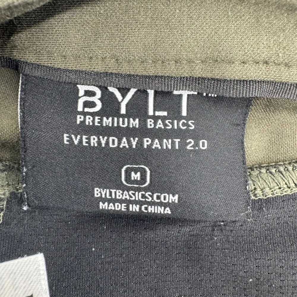 BYLT Premium Basics Everyday Pant 2.0‎ Men's Olive Green Size M